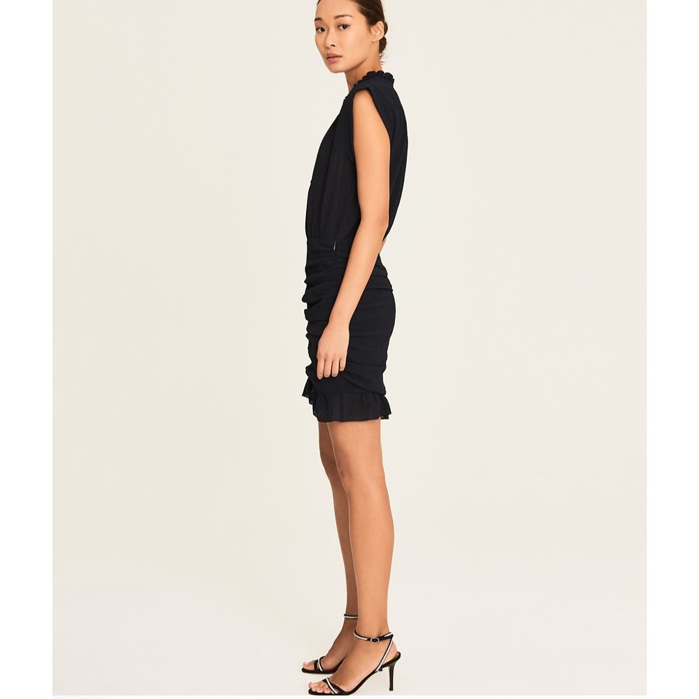 Ba&Sh Isa Dress Dark Navy, Size 1(small) NWT - Picture 4 of 11